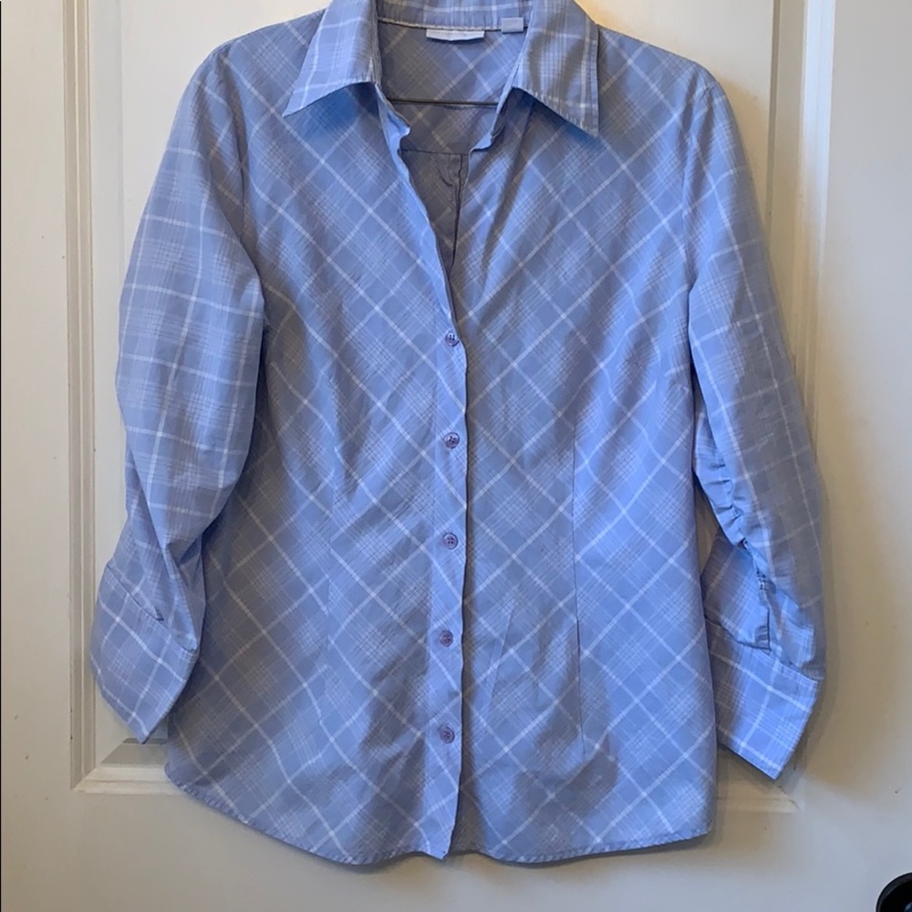 Light blue button up shirt